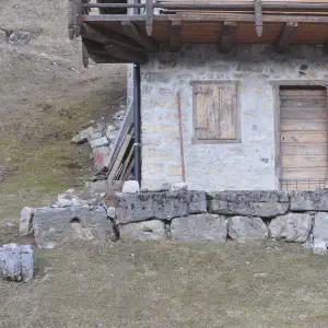 Plan di Tiviei basamento di uno stavolo in restauro