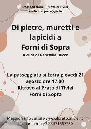 Di Pietre Muretti E Lapicidi a Forni di Sopra