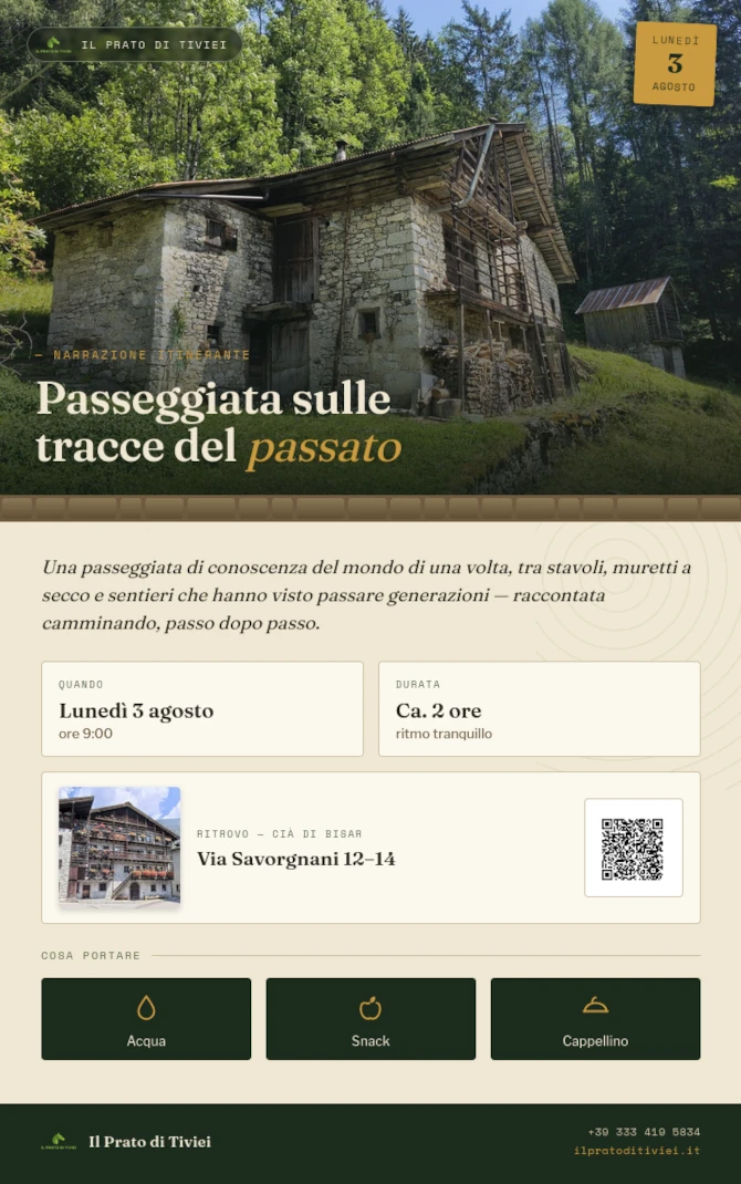 Passeggiata sulle tracce del passato